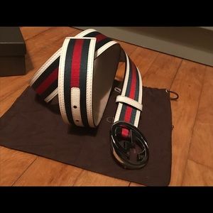 Men’s Gucci Belt - Red, White, and Green